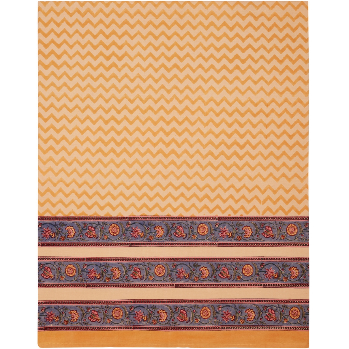 Dragonfly Chevron Flat Sheets Mustard Yellow